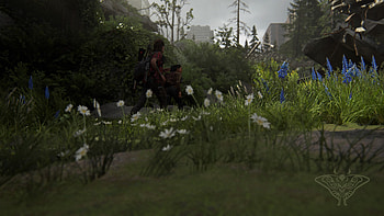 Running Seattle 3 (flowers), Ellie (The Last of Us), Dina (The Last of Us), The Last of Us Part II HD wallpaper