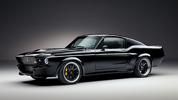 Black Car, Electric Car, Car, Vehicles, Ford Mustang, Ford, Muscle Car HD wallpaper