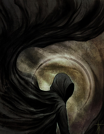 Art, Gloomy, Gloomily, Anonymous, Hood, Cloak HD phone wallpaper