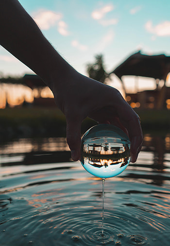 Water, Hand, Miscellanea, Miscellaneous, Ball, Crystal Ball HD phone wallpaper