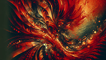 Abstract Red Fractal Art, Abstract, red, swirling pattern, Digital artwork, vibrant colors HD wallpaper