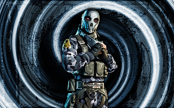 Metal Mouth, blue grunge background, Fortnite, vortex, Fortnite characters, Metal Mouth Skin, Fortnite Battle Royale, Metal Mouth Fortnite HD wallpaper