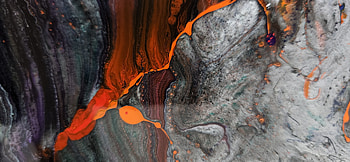 ArtAintHard, heat, orange, art HD wallpaper