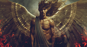 Angel of ....The 'Apocalypse', religion, sacred, christ, angel, saviour, Gothic, fire HD wallpaper