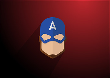 Captain America Minimalist, captain-america, superheroes, minimalist, minimalism HD wallpaper