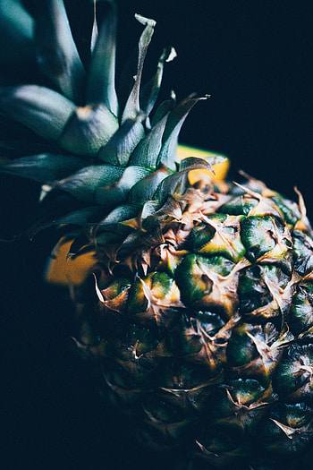 Food, Close-Up, Fruit, Tropical, Exotic, Pineapple HD phone wallpaper