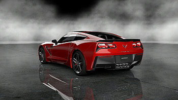 C7 Stingray 2014 Rear View, Corvette HD wallpaper