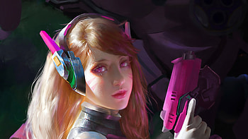 Dva Overwatch Game Art , dva-overwatch, overwatch, games HD wallpaper