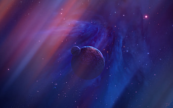 Purple Planet Space, planet, space, deviantart HD wallpaper