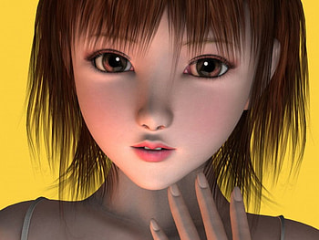 Anime, girls, 3d HD wallpaper