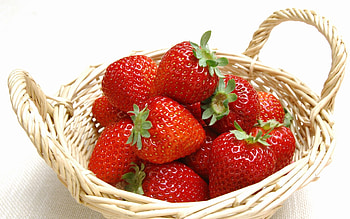 Food, Strawberry, Basket, Ripe, Fresh HD wallpaper