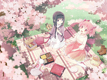 Homura Akemi & Madoka Kaname, Madoka Kaname, Homura Akemi, Anime, Puella Magi Madoka Magica HD wallpaper