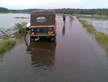 kerala, river, rain water HD wallpaper