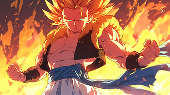 of Super Saiyan 2 Gogeta from Dragon Ball Z, Anime, Dragon Ball Z, Gogeta (Dragon Ball), Super Saiyan 2 HD wallpaper