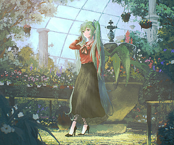 Hatsune Miku, Hatsune Miku, Anime, Vocaloid HD wallpaper