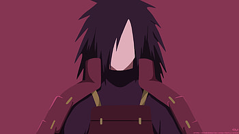 Madara Uchiha, Minimalist, Naruto, Uchiha Clan, Anime, Black Hair HD wallpaper