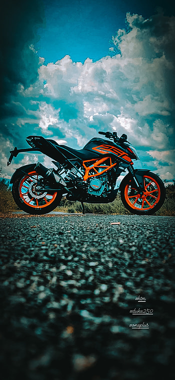 KTM DUKE 250, cloud, sky, duke250 HD phone wallpaper