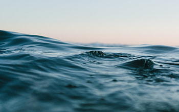 sea, waves, evening, sunset, ocean, vda concepts, save water HD wallpaper