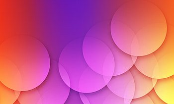 Gradient, overlapping circles, abstract HD wallpaper