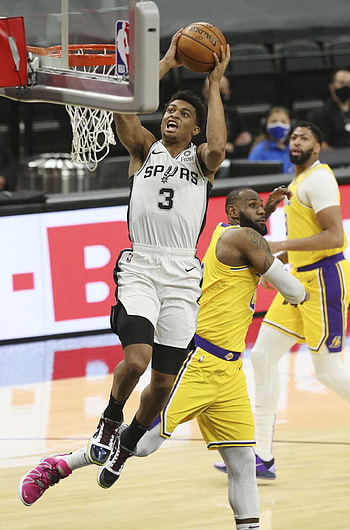 Spurs vs Lakers, Keldon Johnson HD phone wallpaper