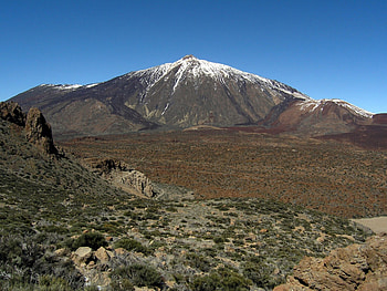 Teide, Teneriffa, snow, mountain HD wallpaper