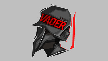 Darth Vader Minimal Artwork HD wallpaper