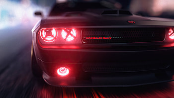 Dodge Challenger Angel Headlights , dodge-challenger, dodge, cars HD wallpaper