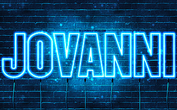 Jovanni, , with names, Jovanni name, blue neon lights, Jovanni Birtay, Happy Birtay Jovanni, popular italian male names, with Jovanni name HD wallpaper
