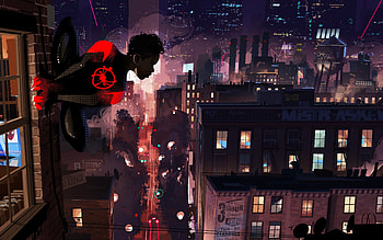 Miles Morales, Spider-Verse adventure, Stunning , resolution HD wallpaper