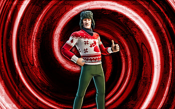 Cozy Jonesy, red grunge background, Fortnite, vortex, Fortnite characters, Cozy Jonesy Skin, Fortnite Battle Royale, Cozy Jonesy Fortnite HD wallpaper