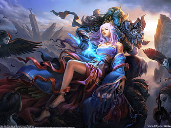 Woman Sword Harpy Warrior Armor Anime Devil Evil Dead Angel Resolution : Filesize : kB, Added on April Tagged : woman sword HD wallpaper