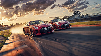 Nissan GT-R Racing Duel – Stunning Car, Nissan GT-R, car, race HD wallpaper
