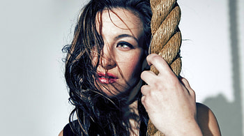 Miesha Tate, rope, fighter, brunettes, mma, close up HD wallpaper