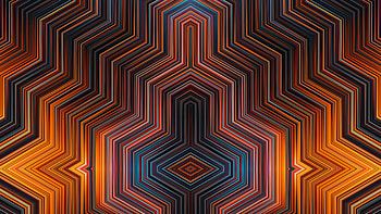 Mixed Colors Geometric Symmetry Lines Abstraction Abstract HD wallpaper