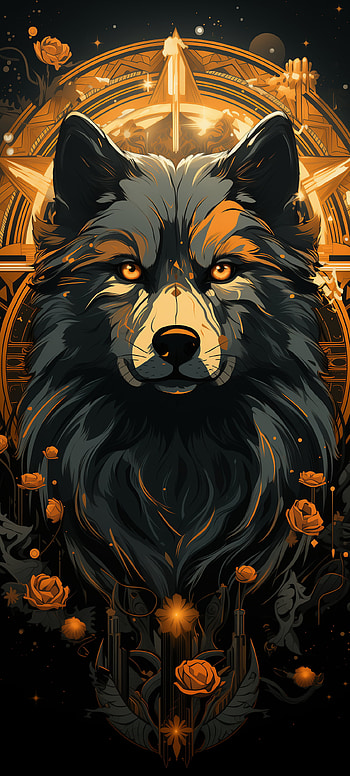 Majestic Wolf Art , Animal, wolf HD phone wallpaper