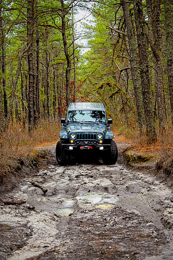 Offroad jeep, nature, mud, wild HD phone wallpaper