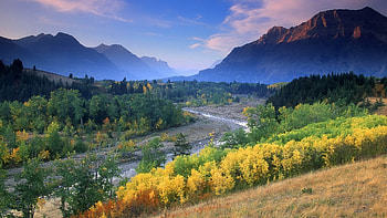 Landscape, Rivers, Mountains HD wallpaper