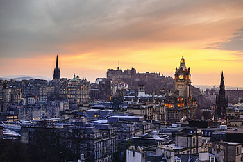 Edinburgh Skyline, Best hotels HD wallpaper