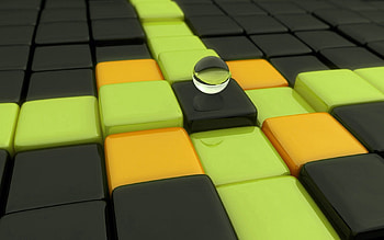 3D, Surface, Form, Ball, Cuba HD wallpaper