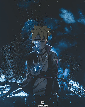 Boruto uzumaki, blue, boruto: naruto next generation, Naruto, Naruto shippuden, blue flames, anime, blue anime, boruto Naruto next generation l HD phone wallpaper