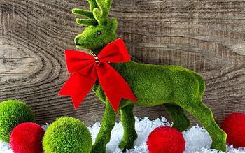 •ღ✿ღ•, decoration, abstract, reindeer, christmas HD wallpaper