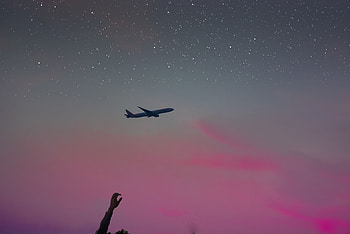 Sky, Stars, Hand, Miscellanea, Miscellaneous, Flight, Plane, Airplane, Inspiration HD wallpaper