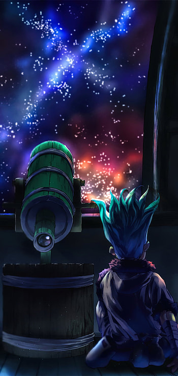 Dr. Stone Senku Stargaze – Anime Adventure, Senku Ishigami, Anime, Dr. Stone HD phone wallpaper
