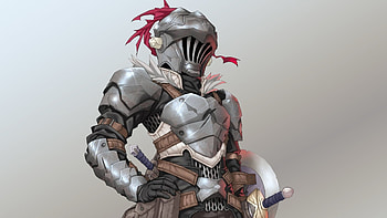 Artwork, anime, armor suit, Goblin Slayer HD wallpaper