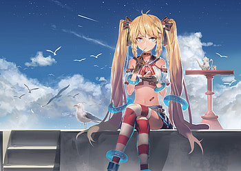 Warship Girls, anime-girls, anime HD wallpaper
