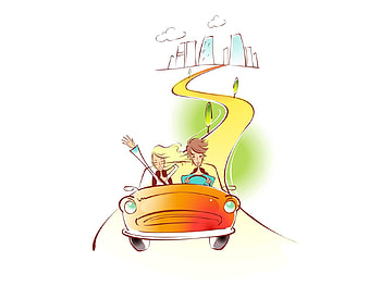 Art, Love, Trains, Couple, Pair, Car, Drawing, , Speed, Greeting HD wallpaper