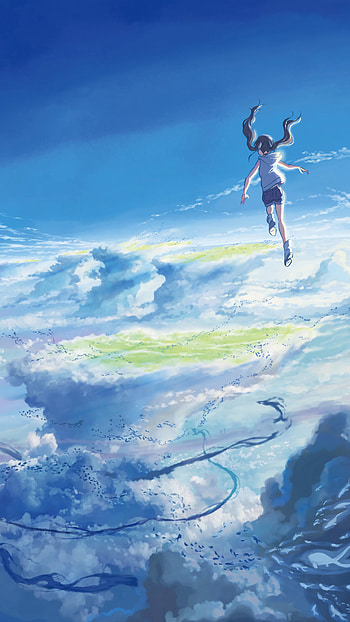 Hina Amano's Sky Flight | Weathering with You Anime, Hina Amano, Tenki no ko, Anime, Weathering with You HD phone wallpaper