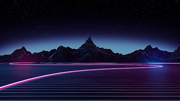 Landscape, Glow in the Dark HD wallpaper