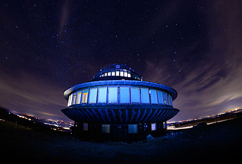 Architecture, Building, Dark, Miscellanea, Miscellaneous, Round, Observatory HD wallpaper