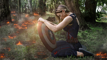 Captain America Girl Cosplay, captain-america, superheroes, artwork, artist HD wallpaper